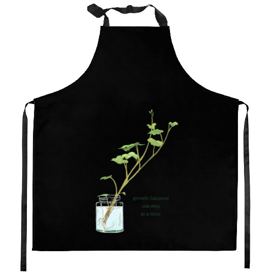 Growth Happens One Step At A Time Kitchen Aprons
