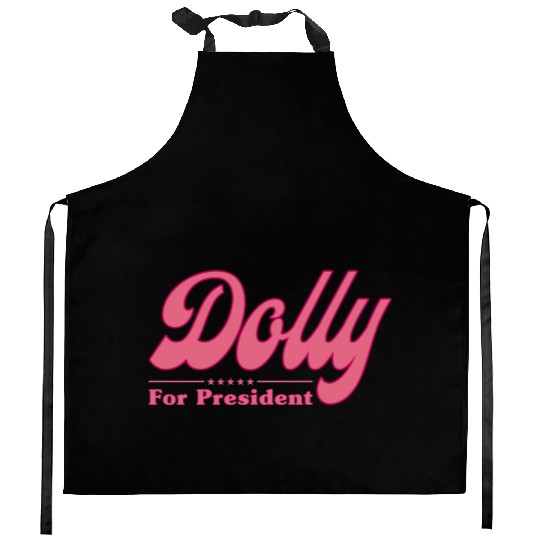 Dolly Parton For President Election Kitchen Aprons