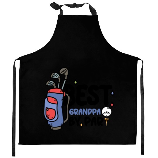 Best Grandpa By Par Father s Day Golf Grandad Kitchen Aprons