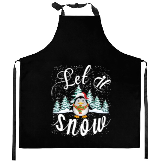 Winter - Let it snow Kitchen Aprons