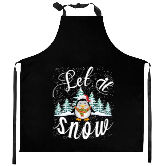 Winter - Let it snow Kitchen Aprons