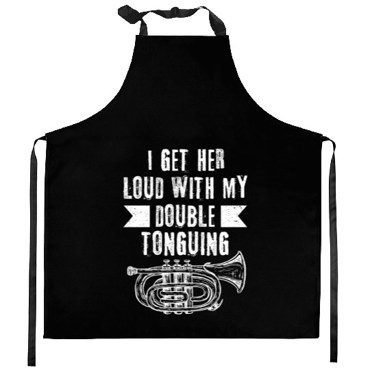 Mellophonist Musical Instrument Orchestra Kitchen Aprons