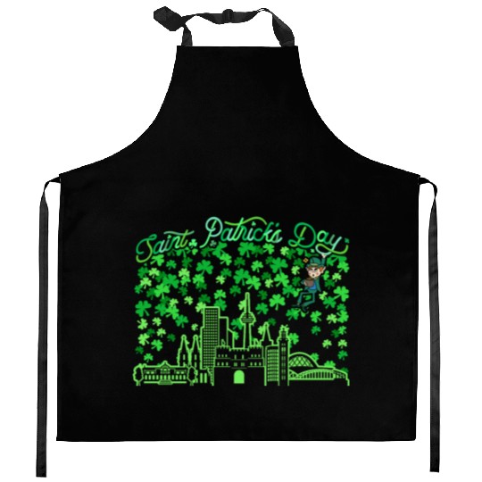Saint Patrick's Day Cologne Germany Kitchen Aprons