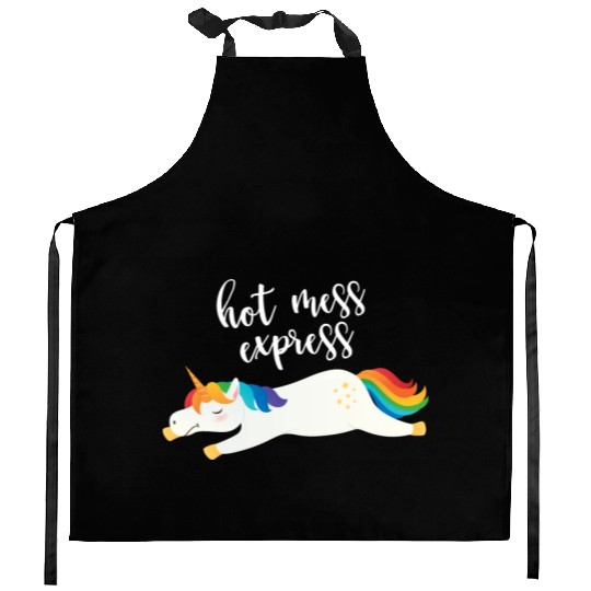 Hot Mess Express Magical Unicorn Kitchen Aprons