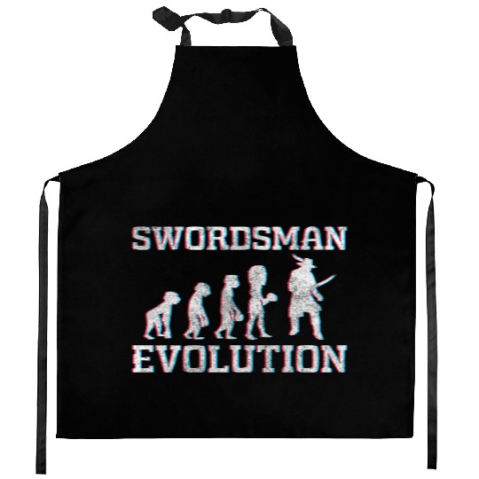 Sword Fight Fight Samurai Victory Kitchen Aprons