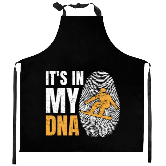 Snowboarding It's in my DNA Snowboard Freestyle Kitchen Aprons