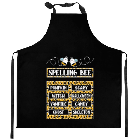 Spelling Bee Halloween Teachers Kitchen Aprons