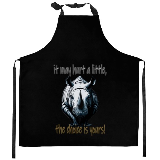 it may hurt a little Kitchen Aprons