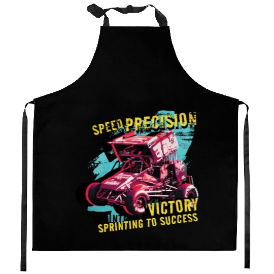 Sprint Car Mom Dirt Track Racing Racing Race Day Kitchen Aprons