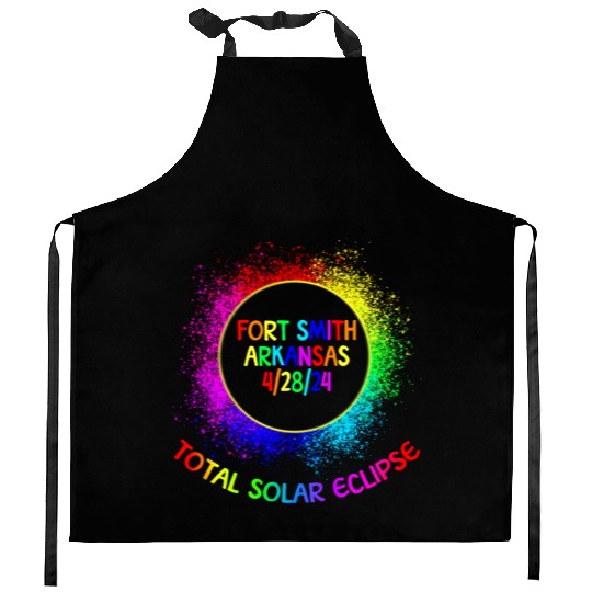 Total Solar Eclipse Fort Smith Arkansas 4/28/24gir Kitchen Aprons