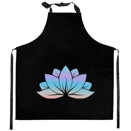 Lotus, Yoga Meditation Kitchen Aprons