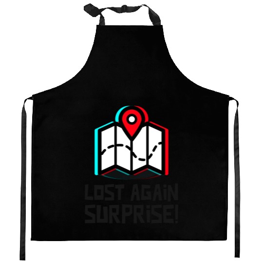 Lost again surprise Kitchen Aprons