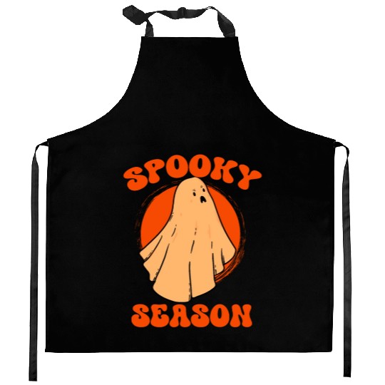 Retro VIntage Halloween Costume Spooky Season Men Kitchen Aprons