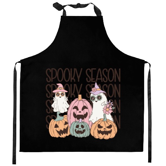 Spooky Season - Embrace the Chills Kitchen Aprons