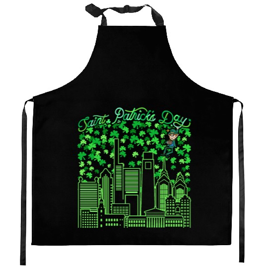 Saint Patrick's Day Philadelphia Pennsylvania Kitchen Aprons