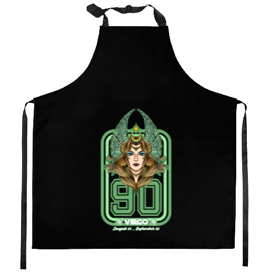 Virgo Born in 1990 Zodiac star sign horoscope Astr Kitchen Aprons