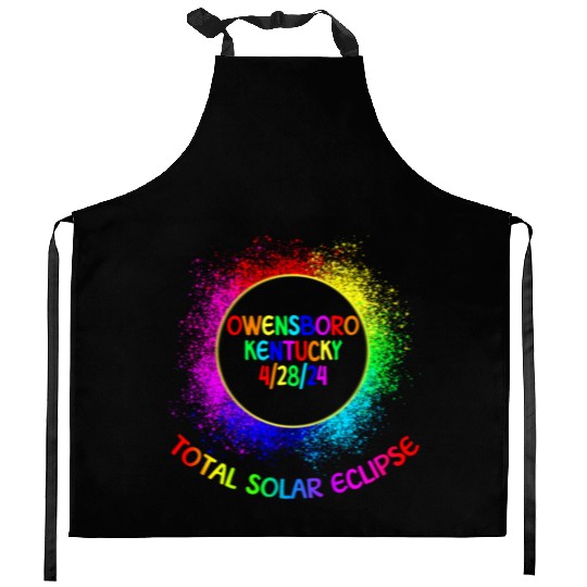 Total Solar Eclipse Owensboro Kentucky 4/28/24 Kid Kitchen Aprons