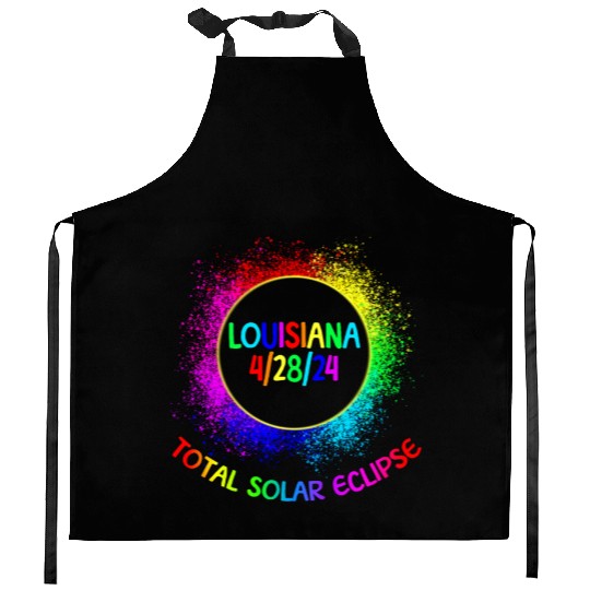 Total Solar Eclipse Louisiana 4/28/24 Kids Eclipse Kitchen Aprons
