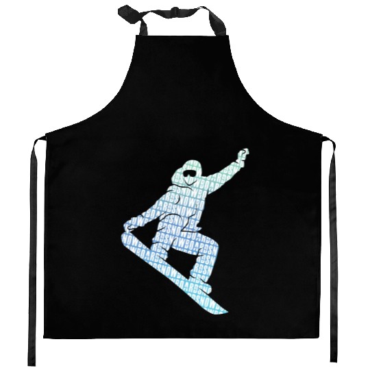 Snowboarder Cool Freestyle Snowboarding Kitchen Aprons