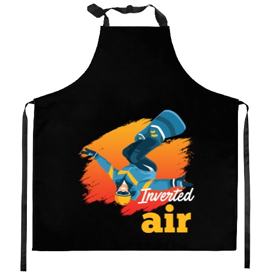 Freestyle Snowboarding Inverted Air Snowboard Kitchen Aprons