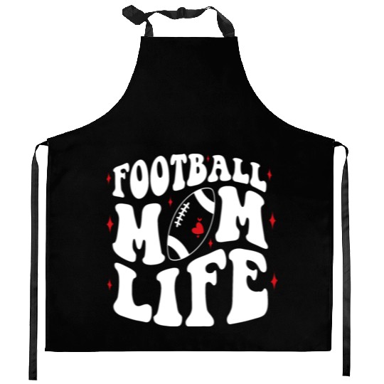 Livin That Football Mom Life Game Day Cheer Mom Kitchen Aprons