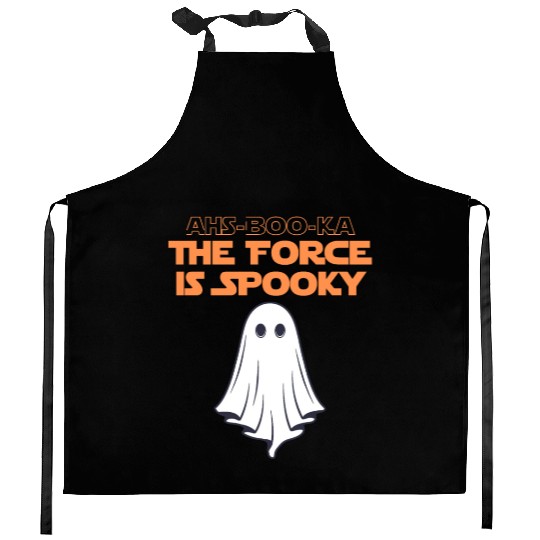 Ahs-Booka: Force is Spooky Halloween Gift Kitchen Aprons