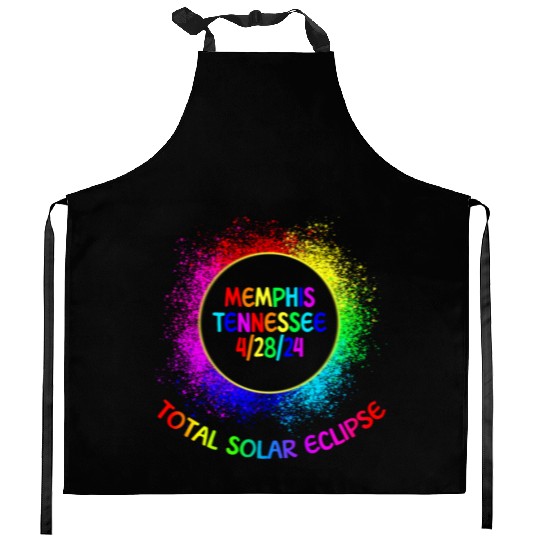 Total Solar Eclipse Memphis Tennessee 4/28/24 Kids Kitchen Aprons