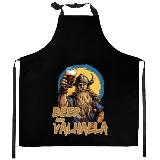 Viking World Tour Vikings Valhalla Odin for a Men Kitchen Aprons