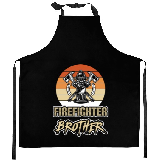 FIREFIGHTER BROTHER Kitchen Aprons