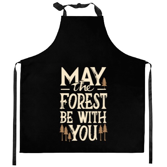 May the Forest Be with You Kitchen Aprons