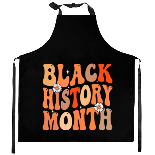 Black history month Kitchen Aprons