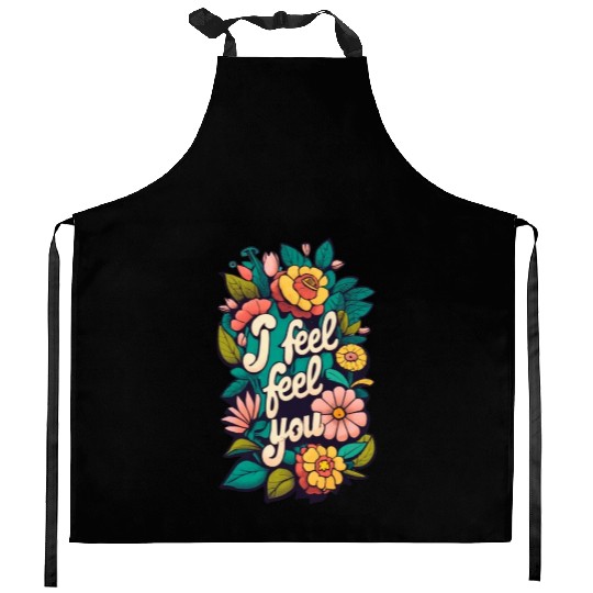Flower Colorful Summer Palms Kitchen Aprons Design Vibes
