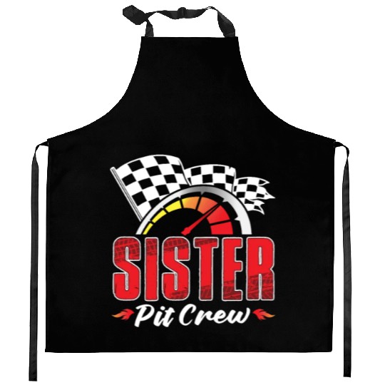 Sister Pit Crew Kitchen Aprons