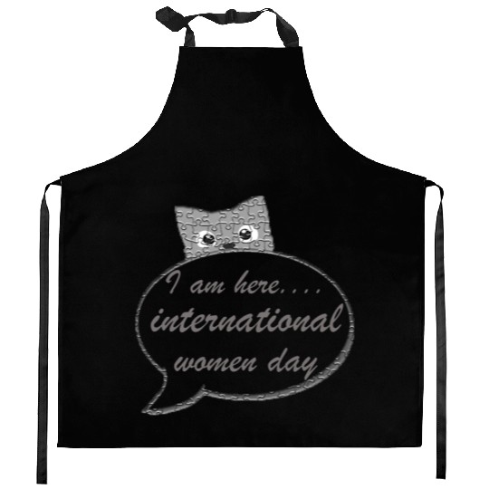 international women day Kitchen Aprons design gift