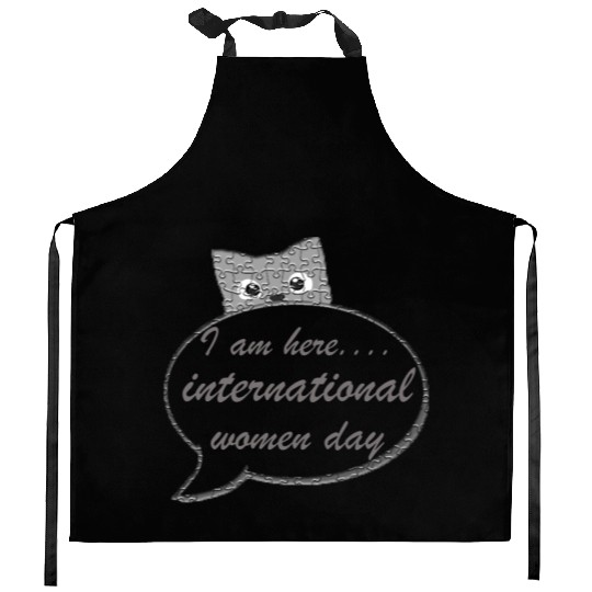international women day Kitchen Aprons design gift