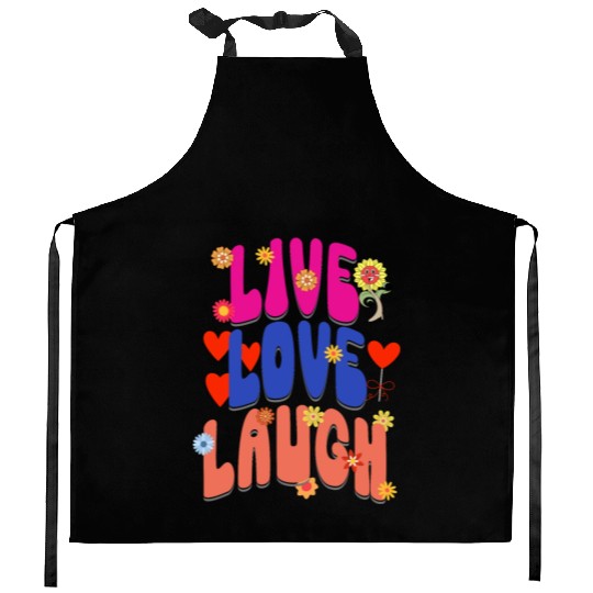 LIVE LOVE LAUGH Kitchen Aprons