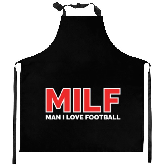 Man I Love Football Kitchen Aprons