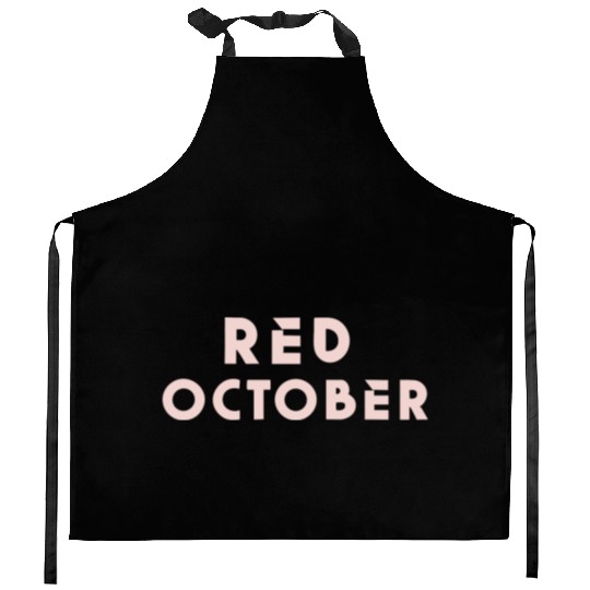 Red october phillies Kitchen Aprons