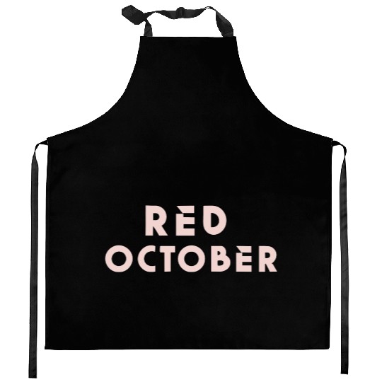 Red october phillies Kitchen Aprons