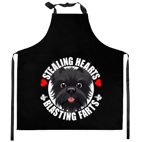 Affenpinscher Comedy Stealing Hearts Blasting Kitchen Aprons