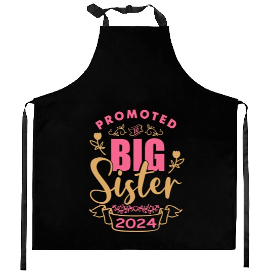 I will be a big sister at birth in 2024 Kitchen Aprons
