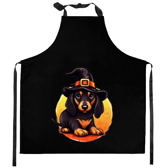 Trick or Treat Pawty: Dog Halloween Squad Kitchen Aprons
