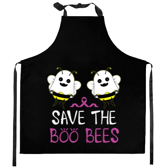 Save The Boo Bees Breast Cancer Awareness Kitchen Aprons