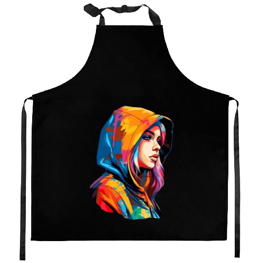 The Hooded Girl Kitchen Aprons