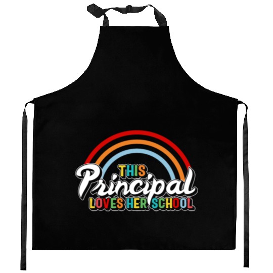 Principal Kitchen Aprons, This Principal Loves Her School
