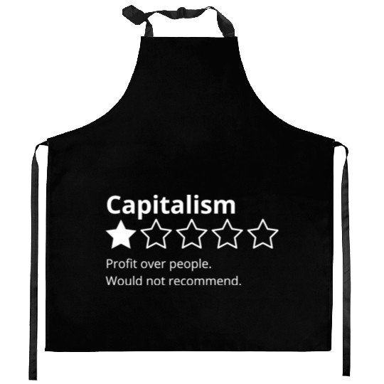 Capitalism Review Kitchen Aprons