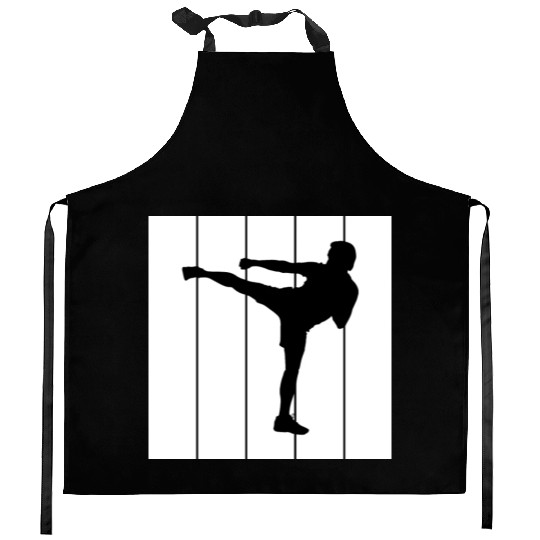 Fighter MMA Karate Taekwondo Jiu Jitsu training Kitchen Aprons