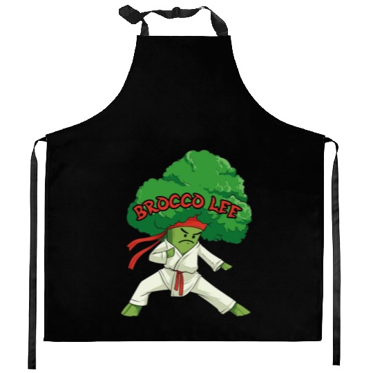 Japan Karate Martial Arts MMA Broccoli Kitchen Aprons