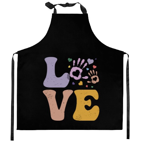 Daycare Teacher Daycare Provider Childcare LOVE Kitchen Aprons