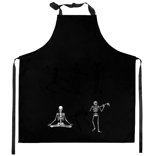 SIX SKELETON HALLOWEEN Kitchen Aprons